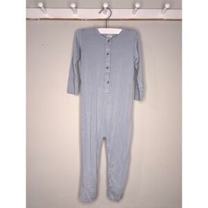 Kate Quinn Bamboo Romper Minimal Neutral Cozy Everyday Size 18-24M
